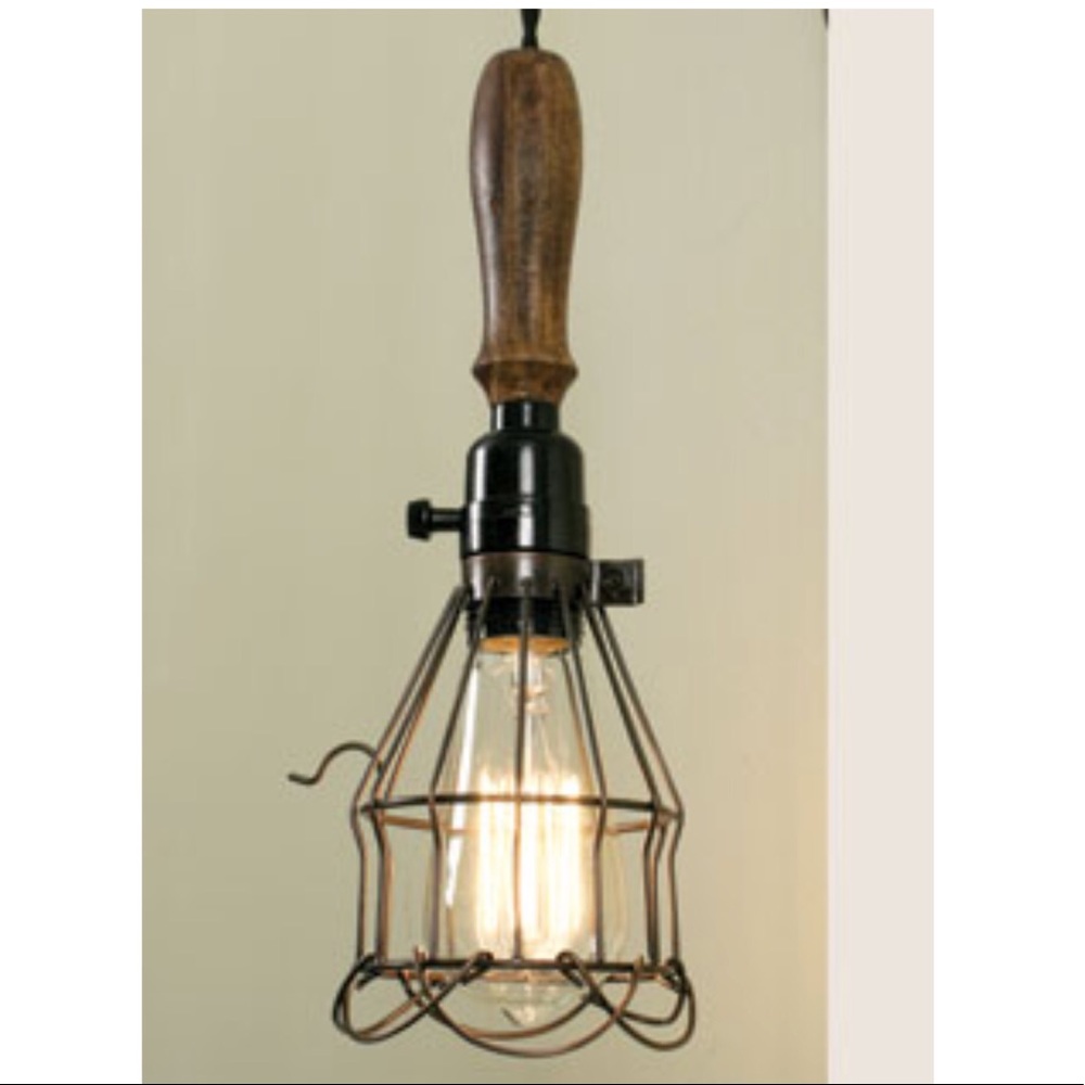 Set of two farmhouse barn light fixture lamps